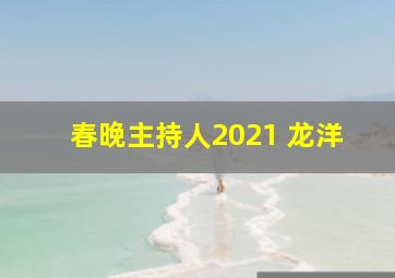 春晚主持人2021 龙洋